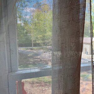 x4 Beige Curtain Panels